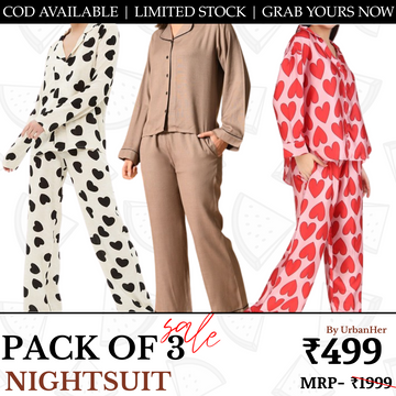Pack of 3 | NIGHTSUIT | SOFT,COMFORTABLE,STYLISH | SN-03