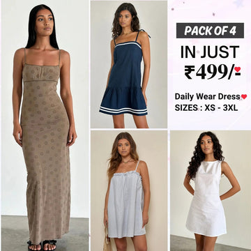 4 Women’s Daily Wear Dress Collection Your Daily Style Solution | DD-08