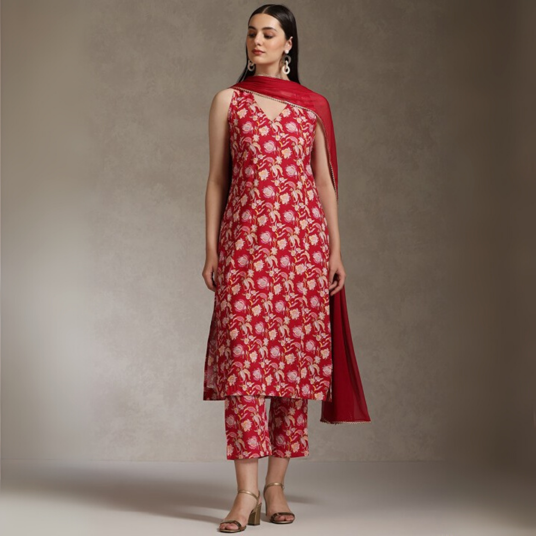 Designer 4-Piece Kurti Set with Matching Dupatta | MD-01