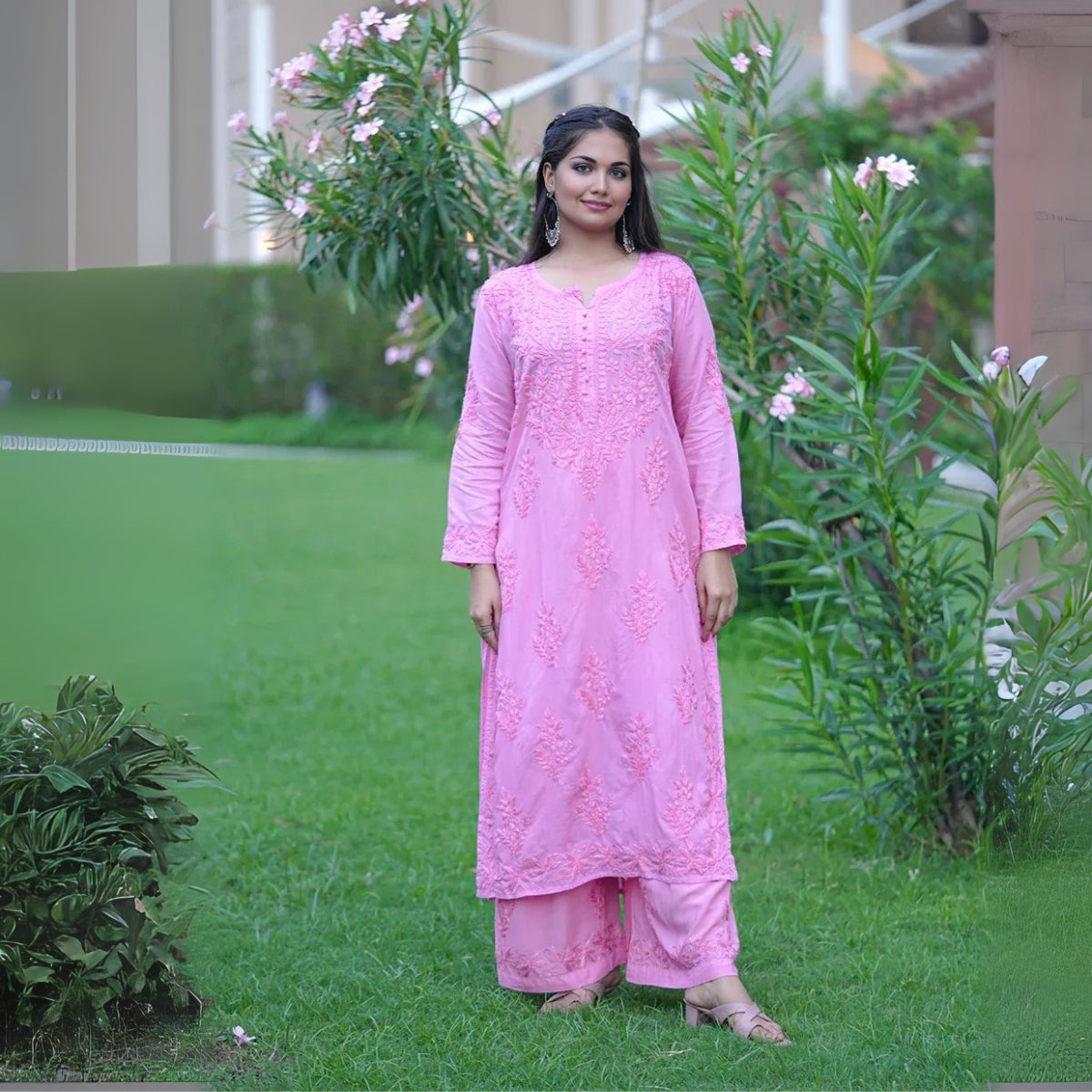 3 Combo Pack | Women Chikankari Work Kurti Set | Full Sleeves - CKS06