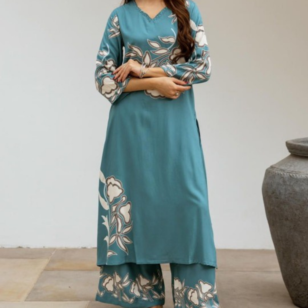 Pack of 3 Kurti Palazzo sets|soft, breathable & ideal for all-day wear | KP-17