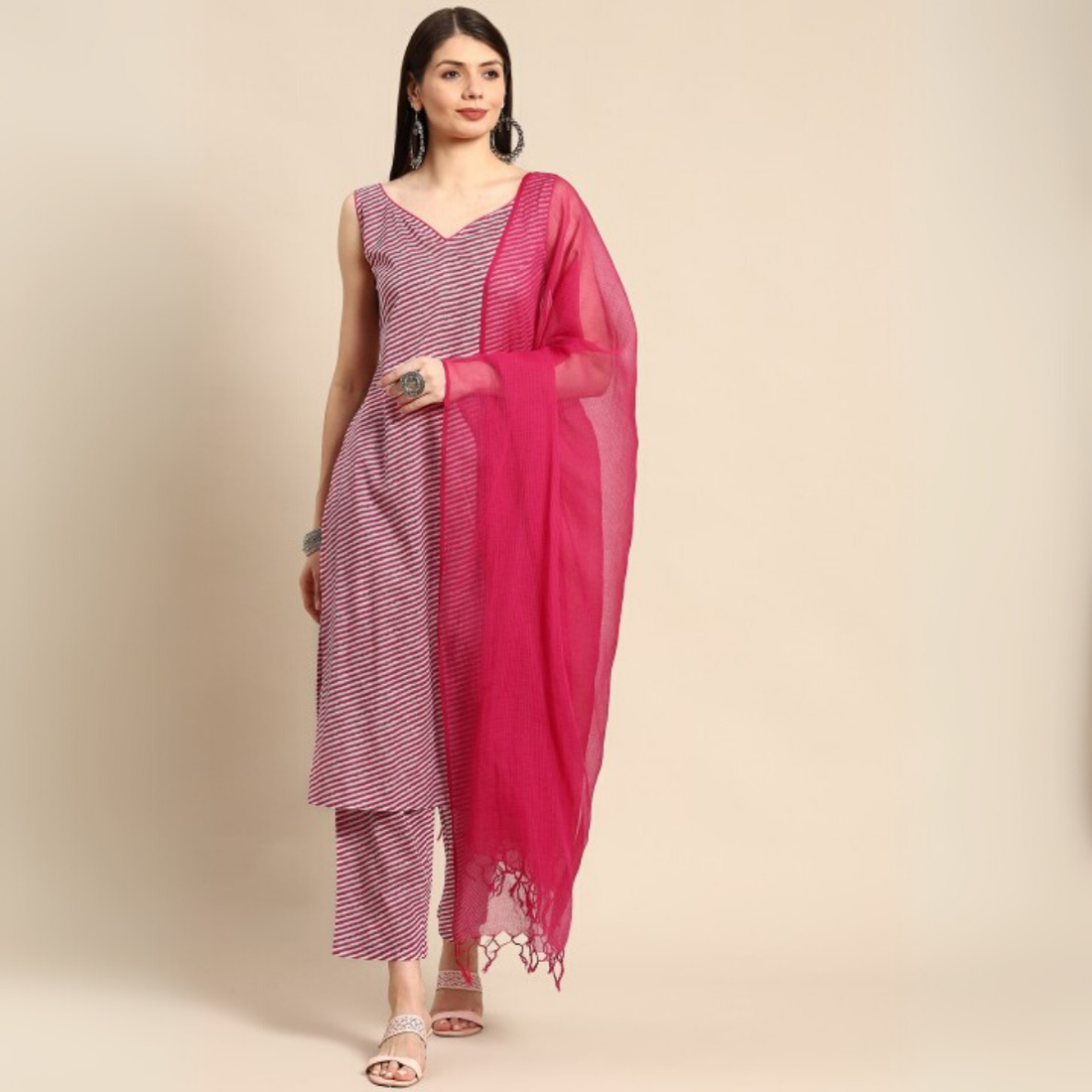 Designer 4-Piece Kurti Set with Matching Dupatta | MD-07
