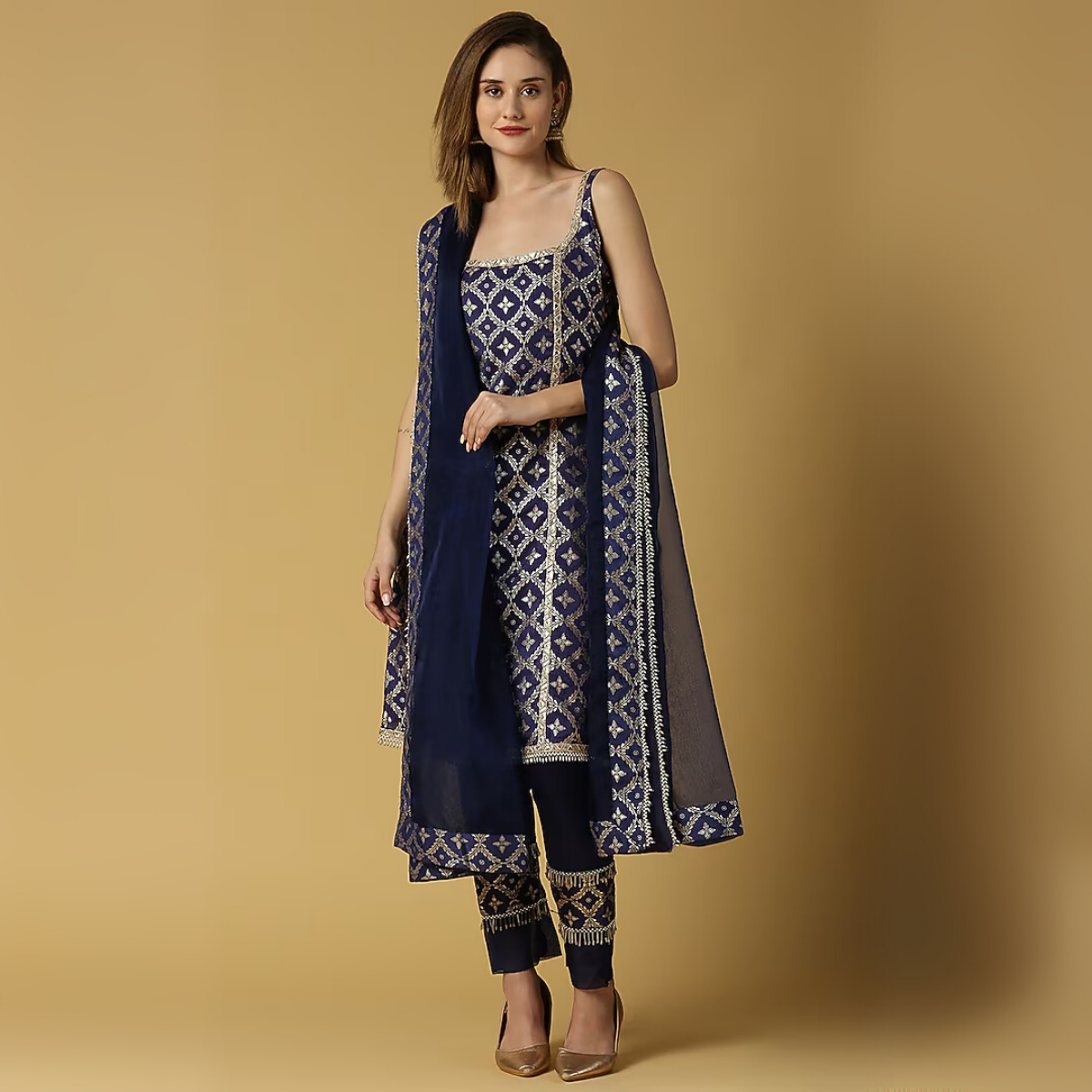 Designer 4-Piece Kurti Set with Matching Dupatta | MD-04