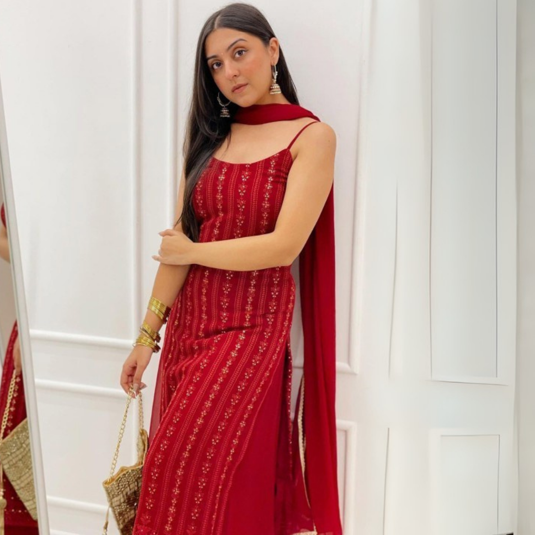 Pack of 3 |Chikankari Suit Sets with Dupatta | Traditional Ethnic Wear for Women | CSC-03