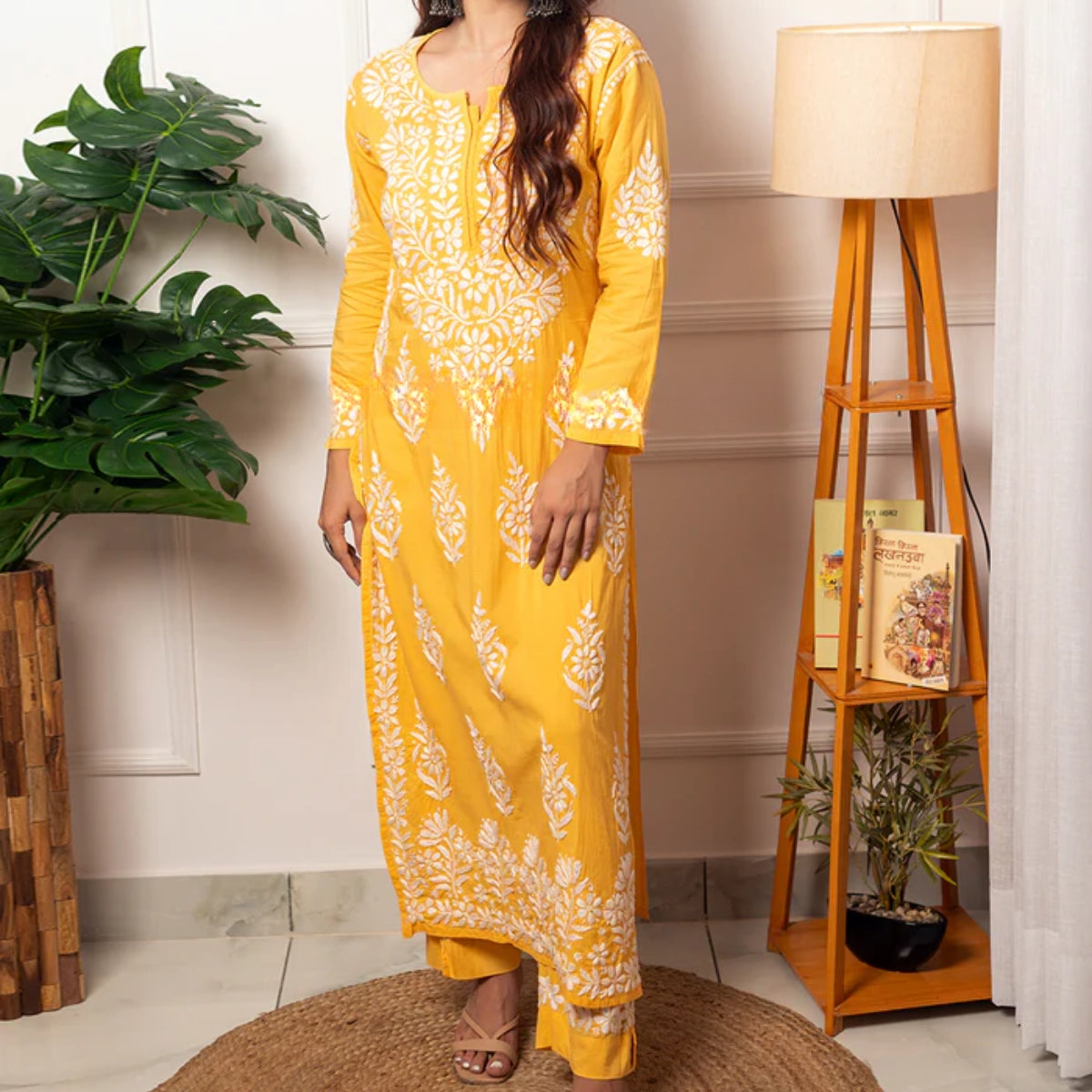 3 Combo Pack | Women Chikankari Work Kurti Set | Full Sleeves - CKS08