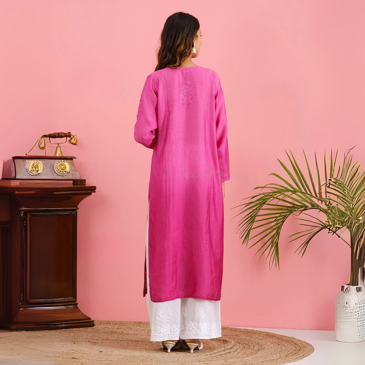3 Combo Pack | Women Chikankari Work Kurti Set | Full Sleeves - CKS03