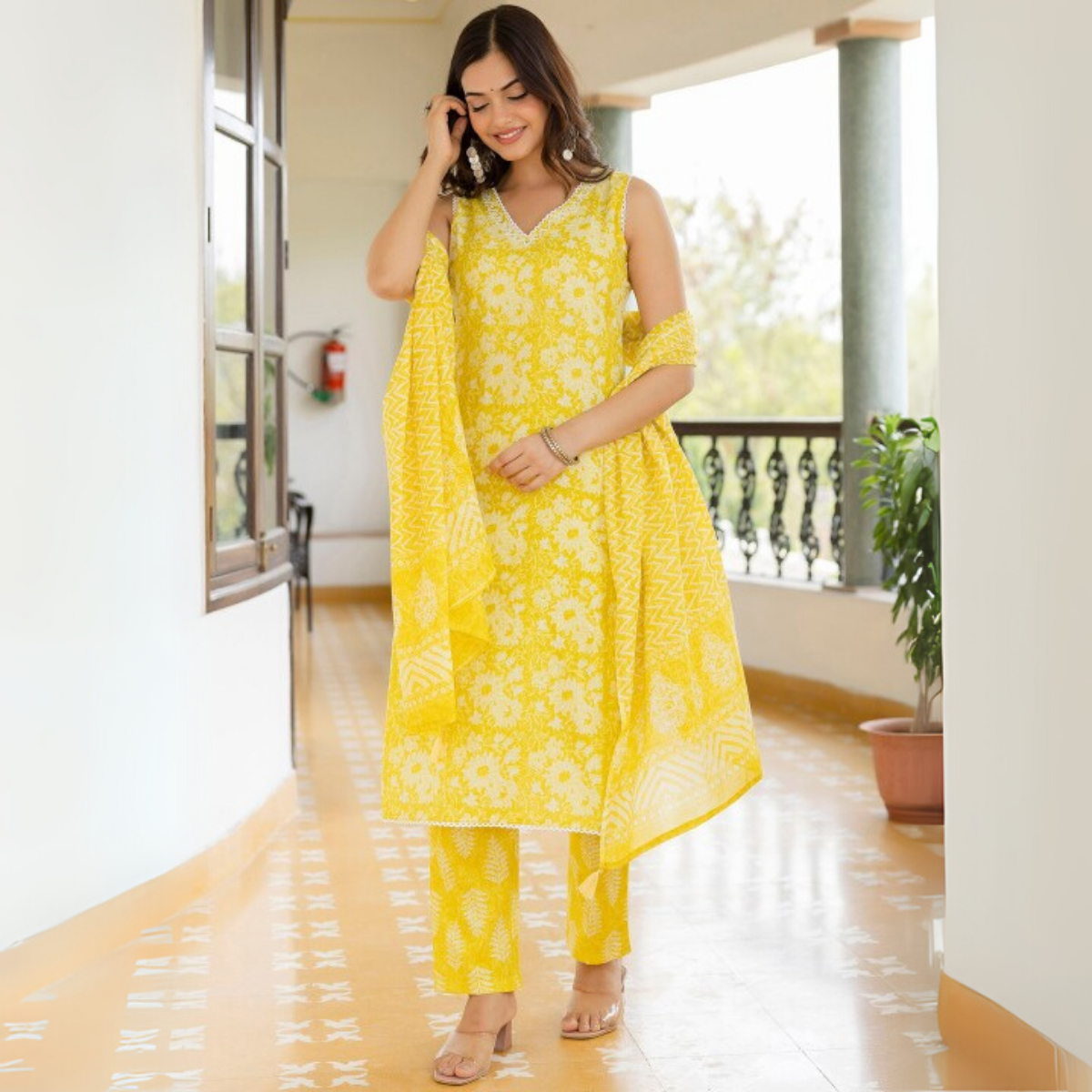 Designer 4-Piece Kurti Set with Matching Dupatta | MD-09