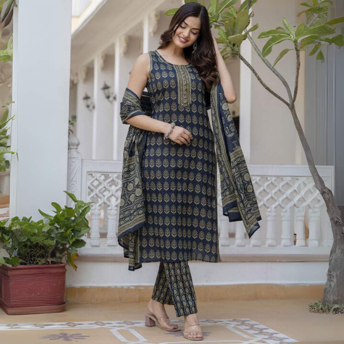 Designer 4-Piece Kurti Set with Matching Dupatta | MD-09