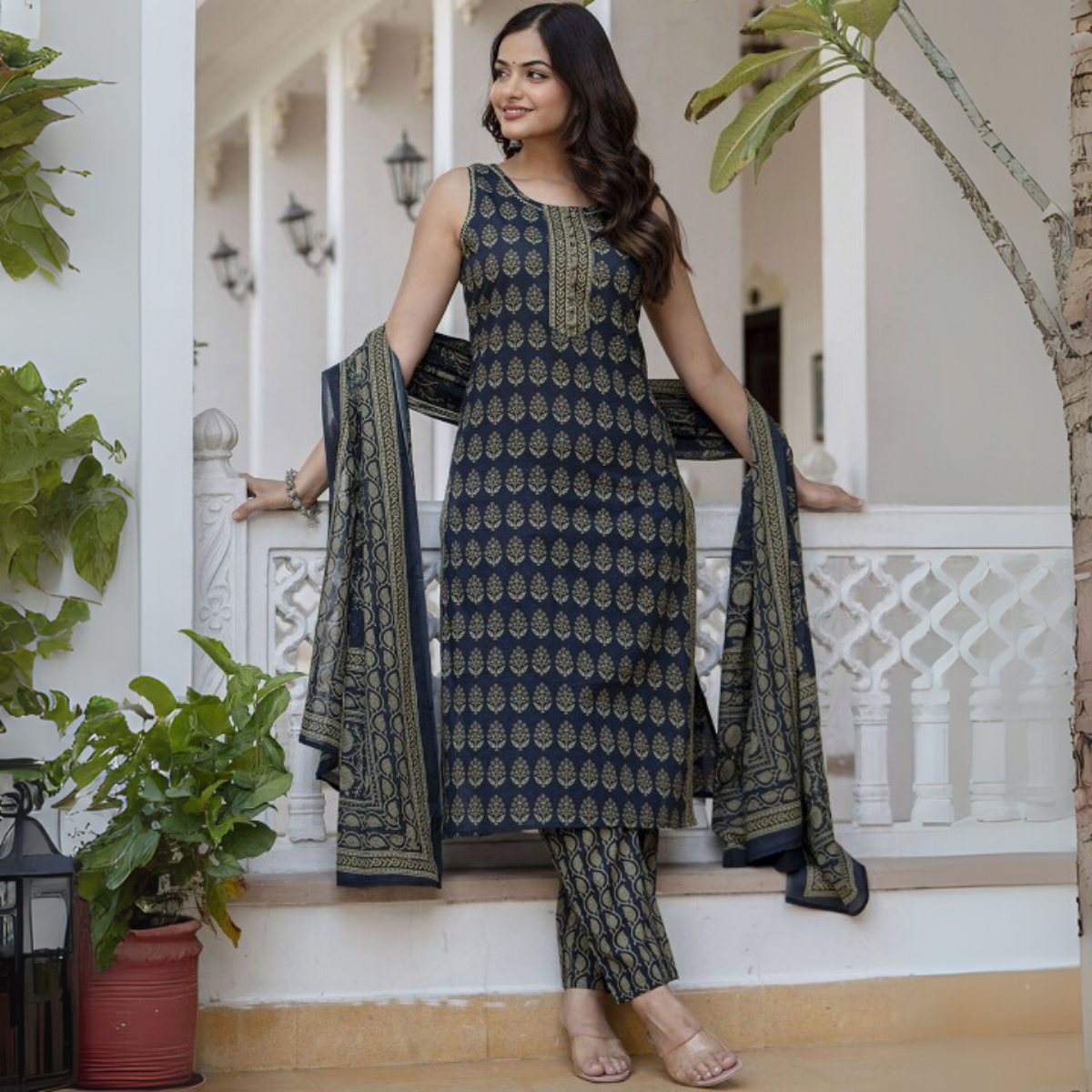 Designer 4-Piece Kurti Set with Matching Dupatta | MD-09