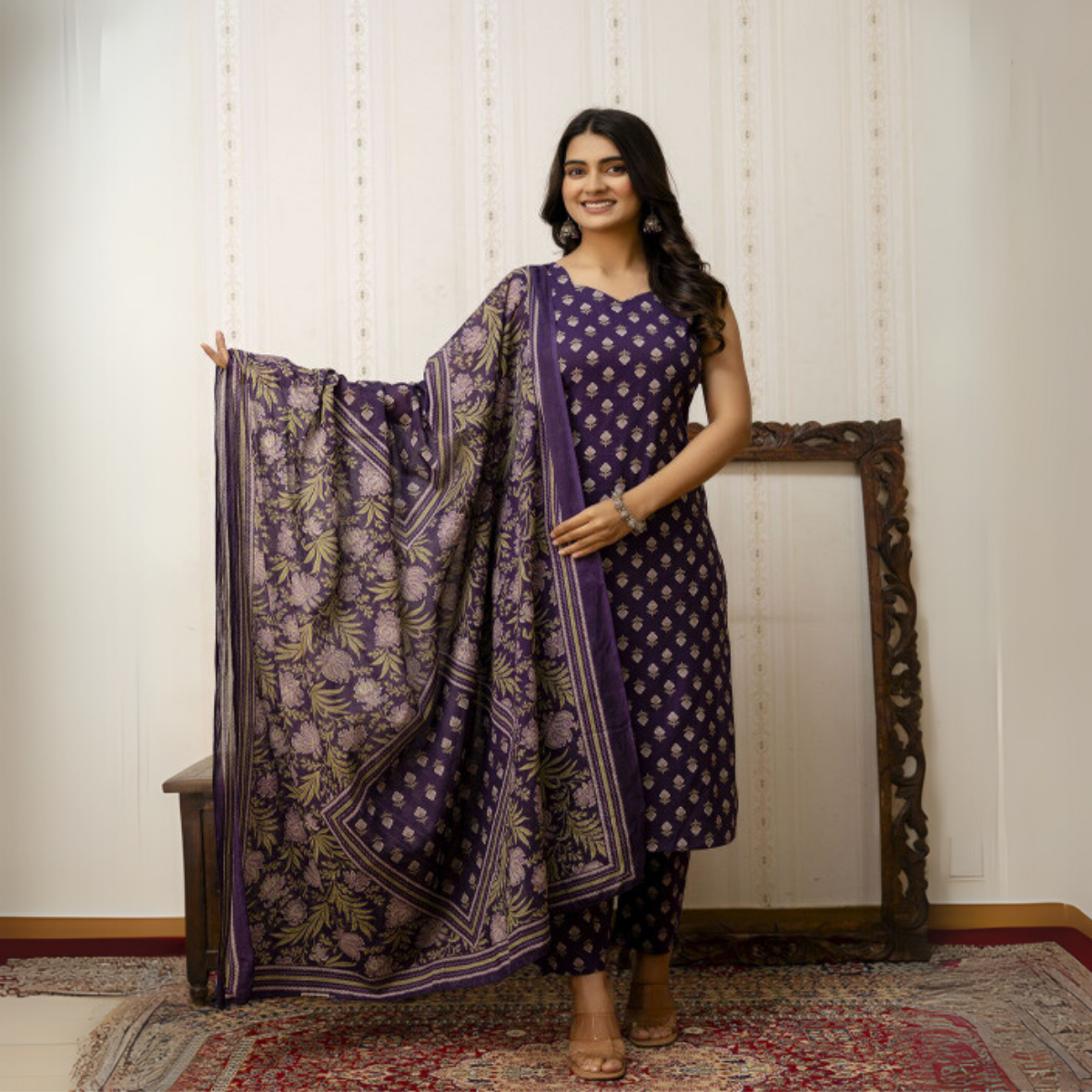 Designer 4-Piece Kurti Set with Matching Dupatta | MD-10