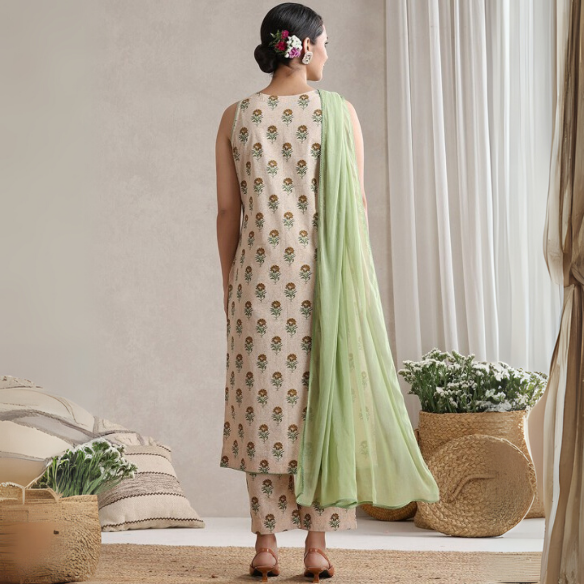 Designer 4-Piece Kurti Set with Matching Dupatta | MD-01