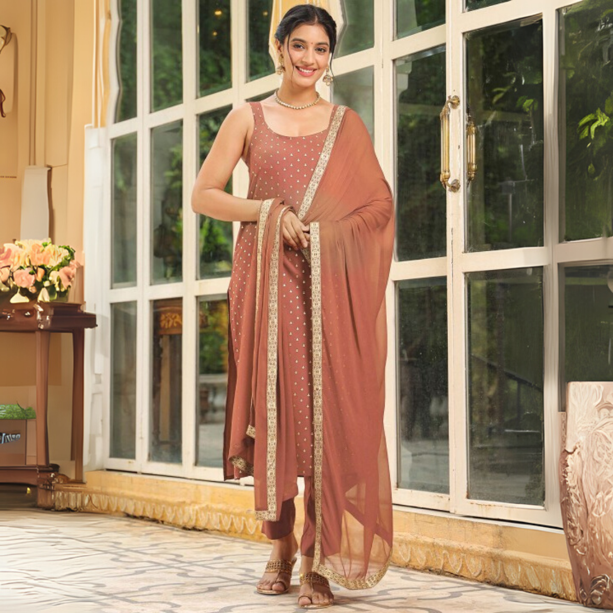 Designer 4-Piece Kurti Set with Matching Dupatta | MD-06