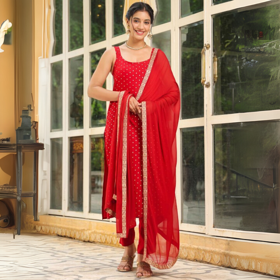 Designer 4-Piece Kurti Set with Matching Dupatta | MD-02