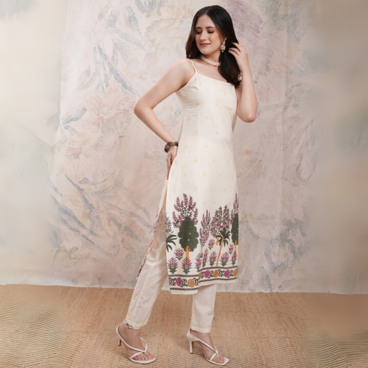 Designer 4-Piece Kurti Set with Matching Dupatta | MD-07