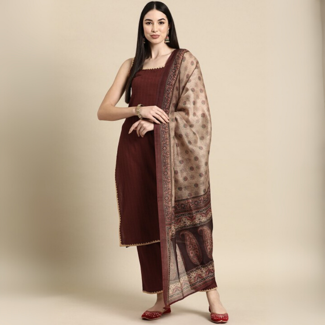 Designer 4-Piece Kurti Set with Matching Dupatta | MD-05