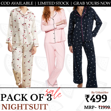 Pack of 3 | NIGHTSUIT | SOFT,COMFORTABLE,STYLISH | SN-04