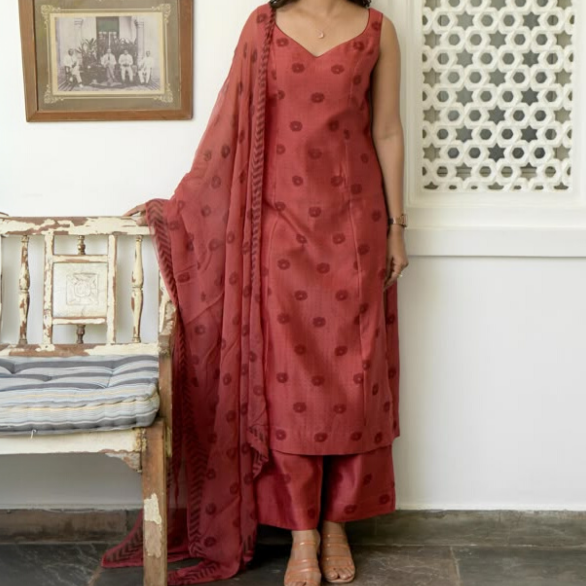 Designer 4-Piece Kurti Set with Matching Dupatta | MD-05