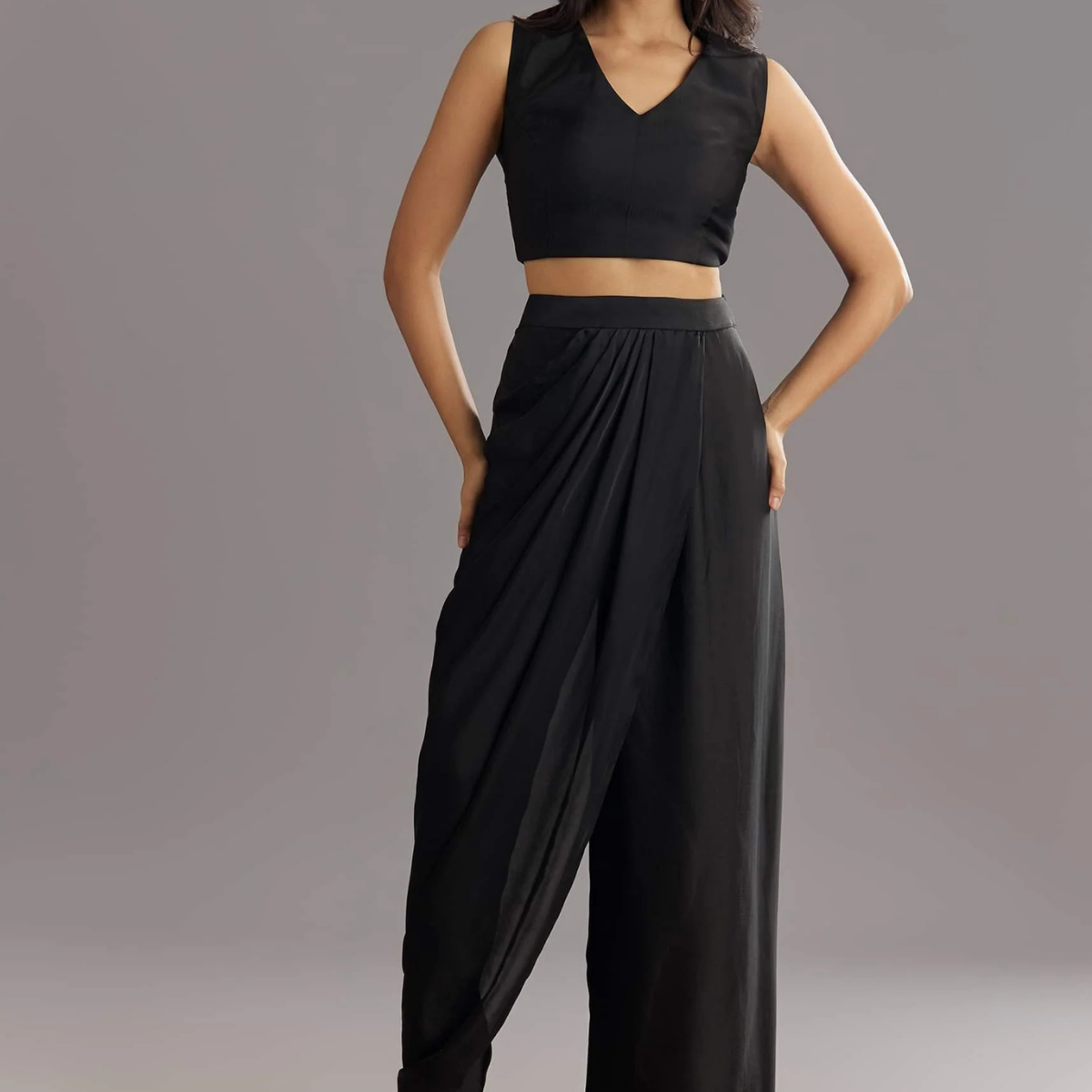 Elegant Indo-Western 3-Piece Combo | Jacket, Shrug, or Dupatta | IW-06