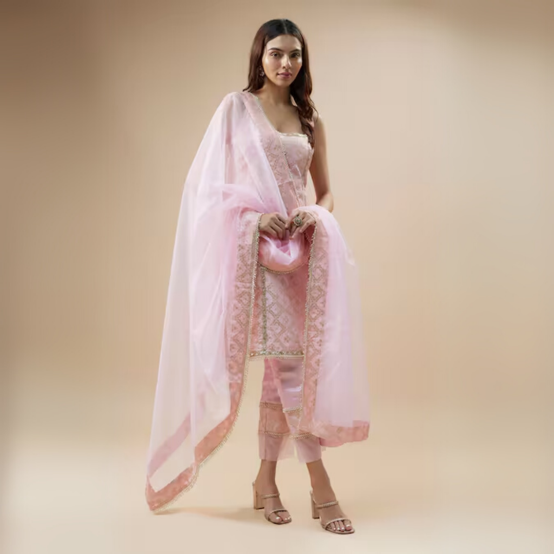 Designer 4-Piece Kurti Set with Matching Dupatta | MD-04