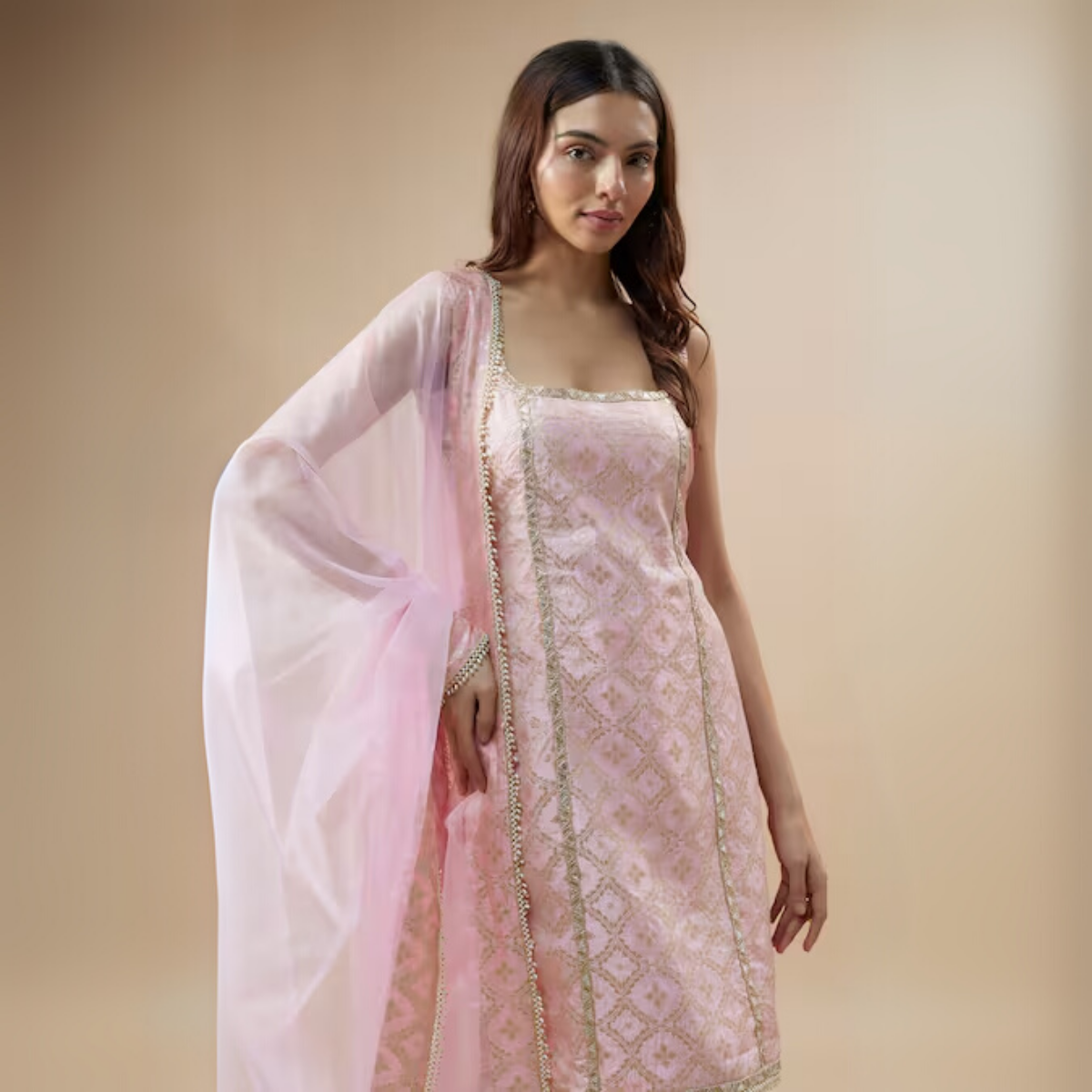 Designer 4-Piece Kurti Set with Matching Dupatta | MD-04