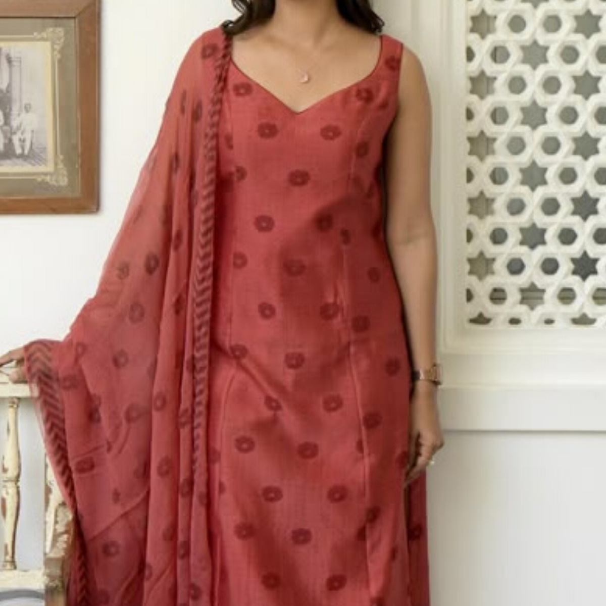Designer 4-Piece Kurti Set with Matching Dupatta | MD-05