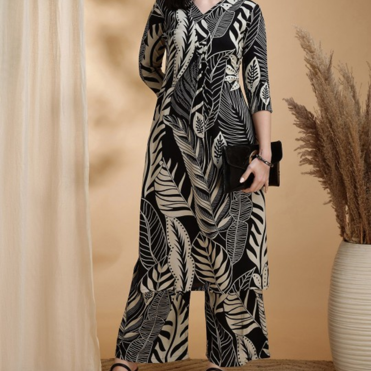Pack of 3 Kurti Palazzo sets|soft, breathable & ideal for all-day wear | KP-08