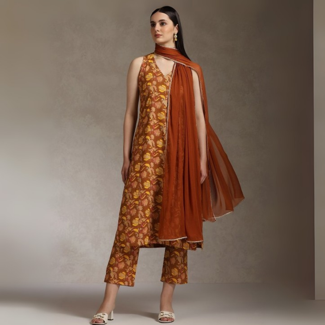 Designer 4-Piece Kurti Set with Matching Dupatta | MD-06
