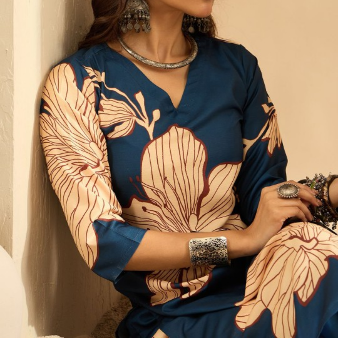 Pack of 3 Kurti Palazzo sets|soft, breathable & ideal for all-day wear | KP-08